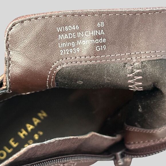Cole Haan Women's Hollyn Bootie‎ Ankle Boot Size 6 B Leather - Picture 7 of 7
